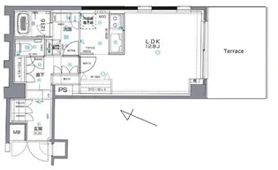 アルヴェール松濤【1階】の間取り