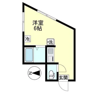 1Rの間取り画像