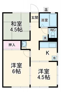 南横川ユングフラウ【1階】の間取り