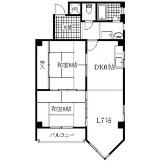 フルーヴェ1番館【4階】の間取り