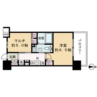 エステムプラザ梅田・中崎町IIIツインマークス ノースレジデンス【7階】の間取り