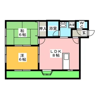 宮根コーポ【1階】の間取り