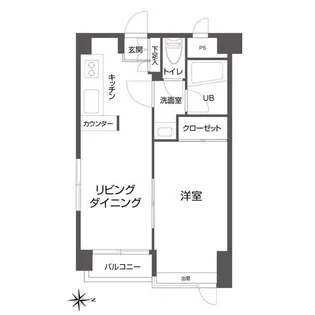 フラッツ100【5階】の間取り