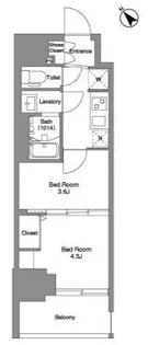 東京都北区豊島1【マンション】の間取り