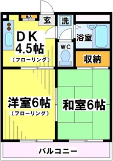 東京都府中市四谷4【マンション】の間取り
