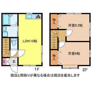 小針1丁目メゾネットの間取り