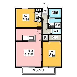エーデルハイム碧海【2階】の間取り