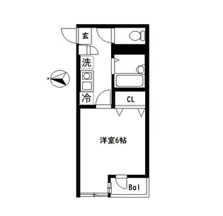 ルイ・シャトレ【3階】の間取り