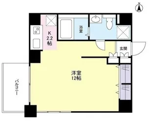 スタイリオ恵比寿SKY【14階】の間取り