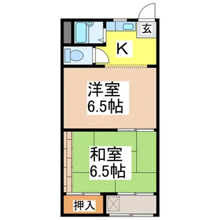 フォゼットハウスA【2階】の間取り