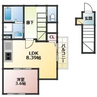 Urban Nest【2階】の間取り