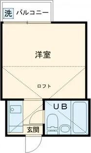 ジュネス大山【1階】の間取り