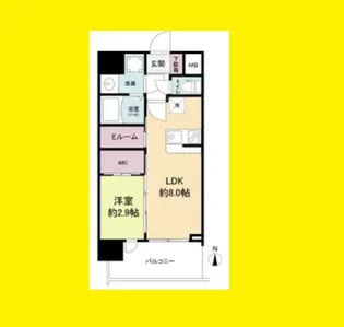 セレニテ天六ミラク【4階】の間取り