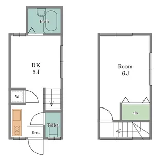 東京都世田谷区奥沢7【アパート】の間取り