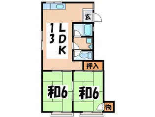 メゾン・ルミエール【1階】の間取り