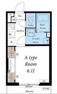 リブリ・サイワイセブン【1階】の間取り