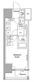 ザ・パークハビオ麻布十番【5階】の間取り