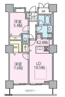 ロイヤルパークスタワー南千住【11階】の間取り
