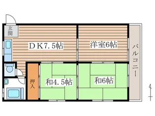 瑞穂コーポ【3階】の間取り