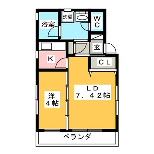 パレスステージ小平【2階】の間取り