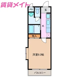 プレミールレイ【2階】の間取り