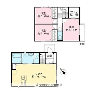 千葉県千葉市中央区仁戸名町【一戸建】の間取り