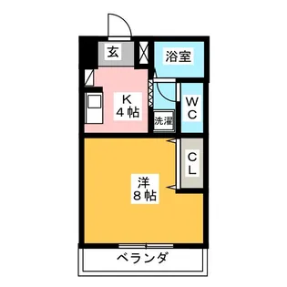 オーキッドマンション長田【4階】の間取り