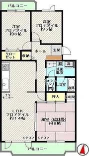 東京都八王子市久保山町2【マンション】の間取り