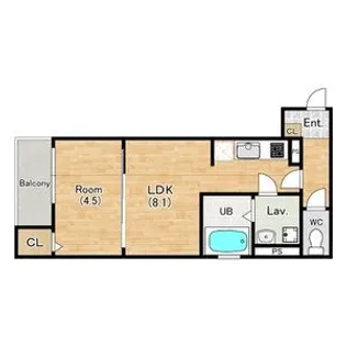 PRIME CUBE【1階】の間取り