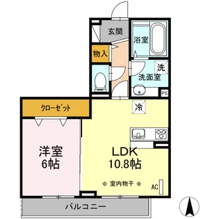 神奈川県小田原市下堀【アパート】の間取り
