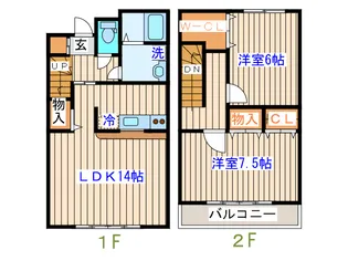 宮城県黒川郡大郷町羽生字蒲ケ沢【一戸建】の間取り