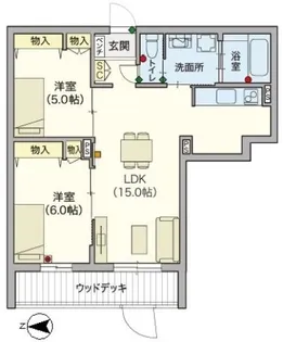 【シニア限定】オカバ練馬平和台ヘーベルVillage【1階】の間取り