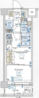 GENOVIA赤羽【2階】の間取り