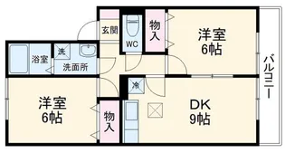 ビューランド【1階】の間取り