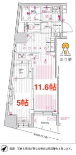 1LDKの間取り画像