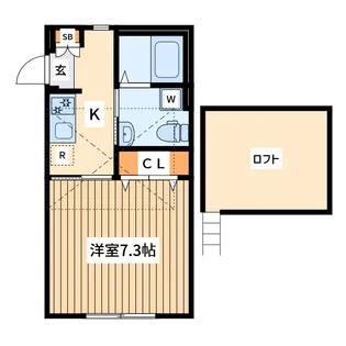 ビームス パイン【2階】の間取り