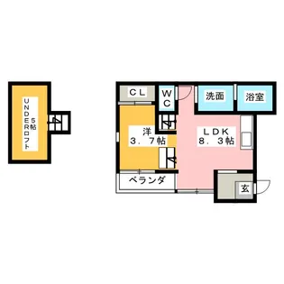 北斗館【1階】の間取り