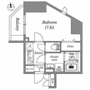オーパスホームズ大泉学園I【8階】の間取り