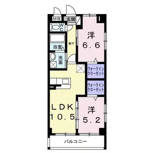 セレーノ大宏【2階】の間取り