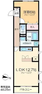 ラウレア 興宮【2階】の間取り