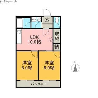 エスポワール富洲原【4階】の間取り