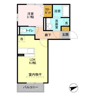 ラムサール/JOY NARASHINO JOY NARASHINO【2階】の間取り