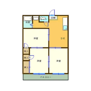 ハイムグレース【1階】の間取り