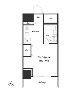 1Rの間取り画像