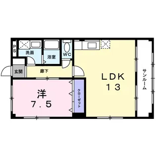 ドミール.M【2階】の間取り