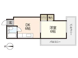 (西原)中田ビル【3階】の間取り