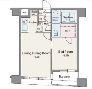 人形町デュープレックスリズ【12階】の間取り