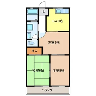 セントラルハイムTAKAHASHI【2階】の間取り