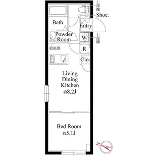 東京都品川区西大井6【マンション】の間取り