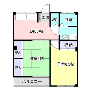 マスミハイツ【1階】の間取り